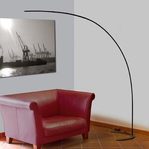 Lindby Lampadar LED Danua, negru, metal, înălțime 200 cm