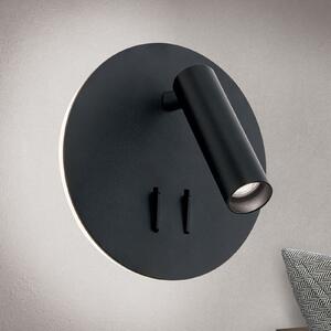 ORION Aplică LED Lenny cu 2 surse de lumină, negru, Negru, dormitor, Metal, Modern