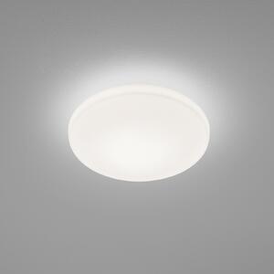 Helestra Plafonieră Kymo LED, IP44, Ø 26 cm, Alb, Baie, Sticlă, Design