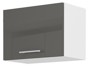 Dulap superior de bucătărie Lavera 50 GU 36 1F (alb + gri lucios). 1032418