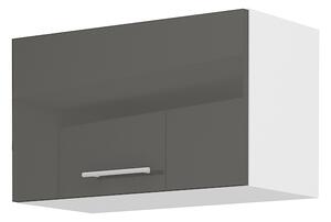 Dulap superior de bucătărie Lavera 60 GU 36 1F (alb + gri lucios). 1032417