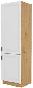 Dulap de bucătărie pentru alimente Sheila 40 DK 210 2F (stejar artisan + alb). 1032478