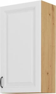 Dulap superior de bucătărie Sheila 45 G 90 1F (stejar artisan + alb). 1032469