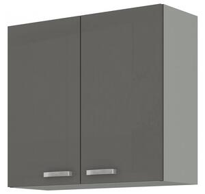 Dulap superior de bucătărie Gonir 80 G 72 2F (gri + gri). 1032712