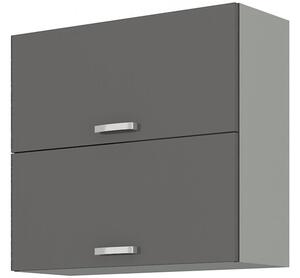 Dulap superior de bucătărie Gonir 80 GU 72 2F (gri + gri). 1032711