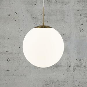 Lampă suspendată Grant din alamă cu glob din sticlă Ø 35cm