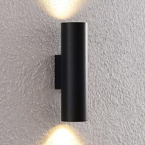 Arcchio Aplică de perete Brinja, negru, metal, sus/jos, GU10, reglabil, Negru, Hol, Aluminiu, Modern