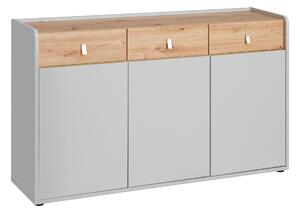 Comodă Voncile 20 ASPG VV SB2 (perlă gri + Stejar artrisan). 1024247