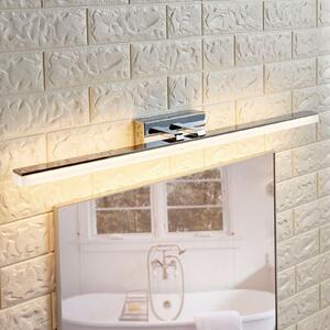 Lucande Aplică de perete cu LED pentru baie Julie, 75 cm, crom, metal, IP44, Metalic, Baie, Metal, Modern