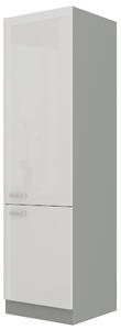 Dulap de bucătărie pentru alimente Brunea 60 DK-210 2F (gri + alb lucios). 1024993