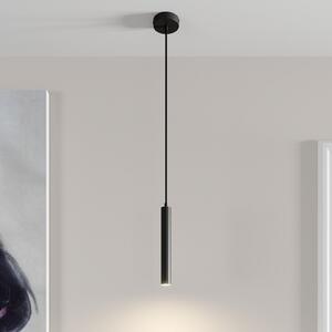 Arcchio Lampă suspendată LED Franka, 1 bec, Ø 4 cm, negru