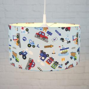 Lampă pendul Vehicule albastru