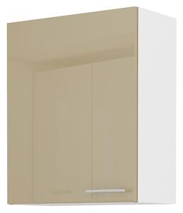 Dulap superior de bucătărie Lavera 60 G 72 1F (alb + capuccino lucios). 1032379