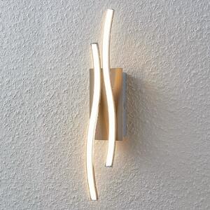 Lindby Aplică de perete Safia, 45 cm, culoare nichel, metal, Metalic, Camera de zi / sufragerie, Aluminiu, Modern