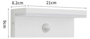Brilagi - Lampă de perete LED TESSI pentru exterior cu senzor LED/10W/230V albă IP54