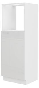 Dulap de bucătărie pentru alimente pentru cuptor Lavera 60 DKPL 162 1F BB (alb + alb lucios). 1032358