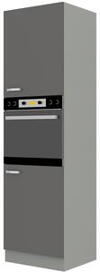 Dulap de bucătărie pentru alimente pentru cuptor Gonir 60 DP 210 2F (gri + gri). 1032719