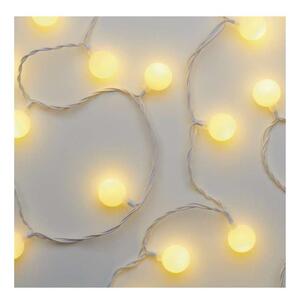 Ghirlandă LED pentru exterior, 40xLED/9m, IP44, alb cald