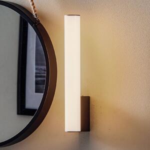 Helestra Loom lampă LED oglindă negru 30 cm, Alb, Baie, Plastic, Modern