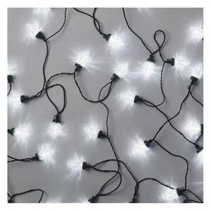 Ghirlandă luminoasă LED de exterior, 50 LED-uri, 8 funcții, 14,8 m, IP44, alb rece