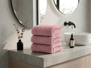 Prosop CLASSIC COLOR 50 x 100 cm roz vechi, 100% bumbac