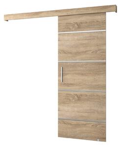 Uși culisante 90 cm Sharlene IV (stejar sonoma + stejar sonoma + argintiu). 1043773