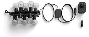 Philips Hue FESTAVIA - Ghirlandă LED RGBW pentru exterior, 10 x LED, 7 m, IP65, cu intensitate reglabilă
