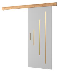 Uși culisante 90 cm Sharlene Y (alb mat + craft auriu + auriu). 1044026
