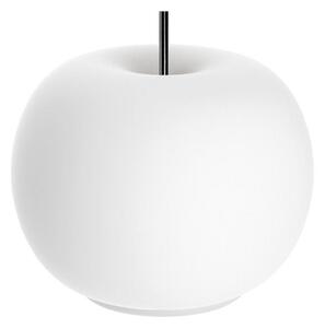Kdln Lampa de masă LED Kushi, alb/negru, Ø 17 cm, sticlă