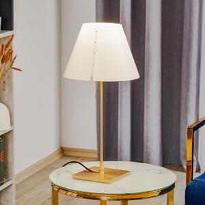 Luceplan Costanzina lampă de masă alamă alb