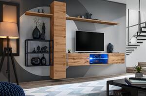 Mobilier living Shelly 27 WTS SW M5 (stejar wotan + negru mat). 1024219