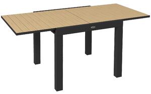 Outsunny Masă extensibilă pentru terasă, cu 4-6 locuri, 81-162 cm | Aosom Romania