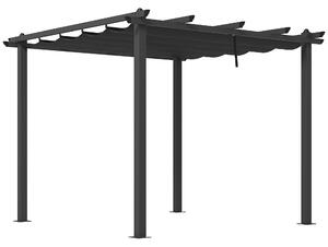 Outsunny Pergola cu Acoperis Retractabil de 3 x 3 (m) | Aosom Romania