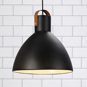 Markslöjd Lampă suspendată Eagle abajur metalic, Ø35cm negru, reglabil, Negru, Camera de zi / sufragerie, Metal, Scandinavă