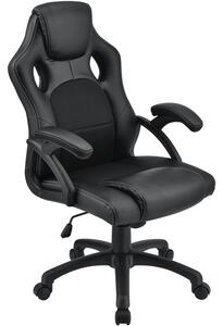 Juskys Scaun de birou Montreal - negru
