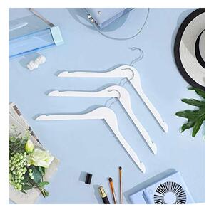 Set 20 umerase din lemn, Songmics, Alb, CRW003WT20, 44 cm