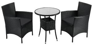 Juskys Set balcon Bayamo - perne negre + gri