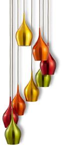 Lampă suspendată Vibrant, 8-flg
