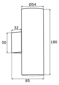 Aplică Argon 0912 MITOS 2xGU10/5W/230V crom