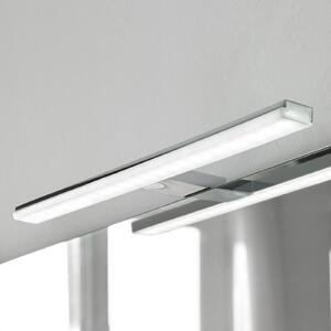 Ebir Lampă cu LED pentru oglindă Pandora, cromată, lățime 45,8 cm, Metalic, Baie, Plastic, Modern