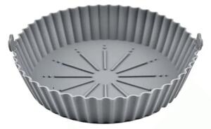 Tava pentru Air Fryer din Silicon, 18.3 cm, Gri, AT PERFORMANCE®, O Solutie Practica si Versatila pentru Gatitul Sanatos - Gri