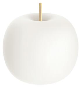 Kdln Lampa de masă Kushi, alamă/alb, Ø 33 cm, sticlă
