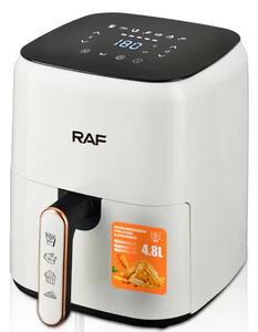 Friteuza Air Fryer RAF cu aer cald, fara ulei, Capacitate 4.8 l, 12 Programe, AT PERFORMANCE, 1500W, Negru - Alb