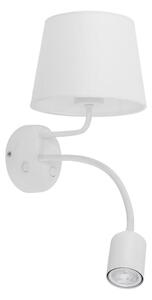 Lampă de perete MAJA 1xE27/15W/230V + 1xGU10/10W/230V albă