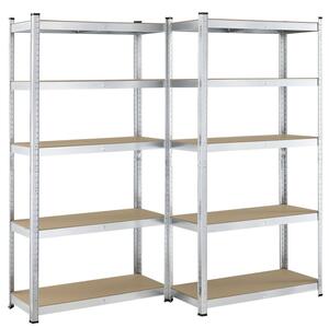 Juskys Set 2 rafturi - 180x90x40 cm