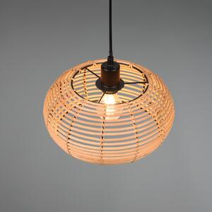 Lampă suspendată Inga cu abajur din rattan Ø 29 cm