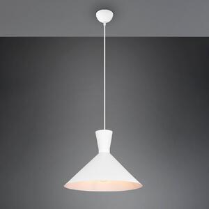 Enzo lampă suspendată, o sursă, Ø 35 cm, alb
