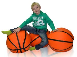 Fotoliu puf Basketbal L (portocaliu + negru). 1054537