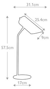 Lampă de masă QUINTO 1xE27/8W/230V gri Elstead QUINTO-TL-GPN