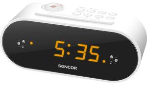 Sencor SRC 3100 W Radio cu ceas cu proiecție, alb